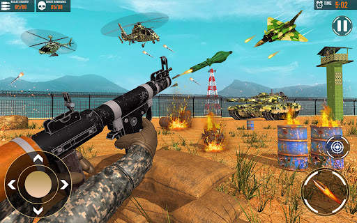 US Army Rocket Launcher Games screenshot 4