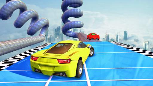 Crazy Ramp Stunts Free Car Driving Games 1 تصوير الشاشة