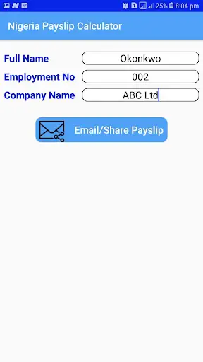 Nigeria Payslip Calculator screenshot 3