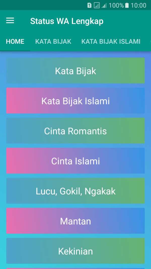 Status WA Lengkap - Keren dan Lucu screenshot 1