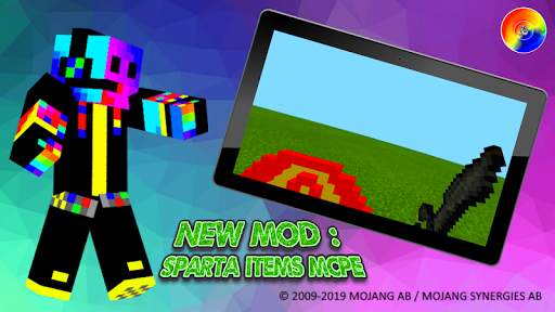 New Mods Spartan Items MCPE screenshot 3