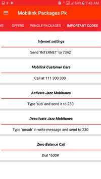 All Mobilink Packages 2019 Free: screenshot 6