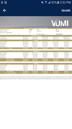 VUMI Plans screenshot 5