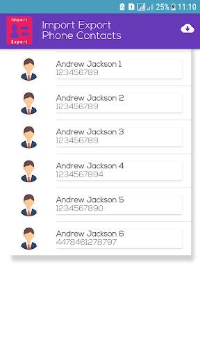 Export import contacts screenshot 4