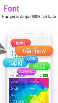 Rainbowkey Keyboard - Emoji Lucu,Stiker,Tema,Gif screenshot 4