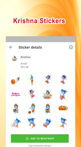 Krishna Stickers for WhatsApp screenshot 1