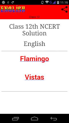 Class 12 English Solutions screenshot 1