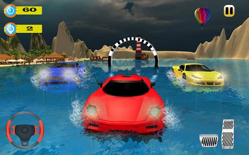 Beach Water Surfing Car Games screenshot 2