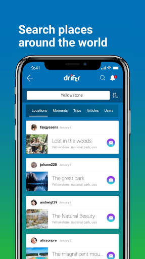 Driftr: Social Travel Platform screenshot 2