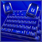 Classic Silver Blue Keyboard Theme 10001001