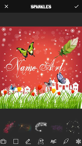 Christmas Card Name Art Maker screenshot 1