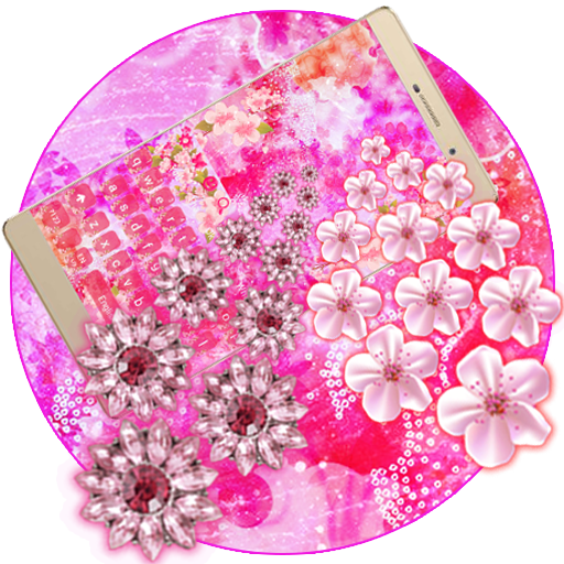 Cherry blossom gravity keyboard icon