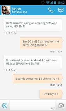 GO SMS Pro Free Message Plugin 2 تصوير الشاشة