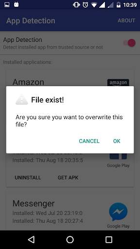 App Detection (Anti spyware) screenshot 4