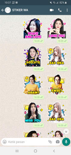 Chat Sticker WA Red Velvet Kpop WAStickerApps screenshot 1