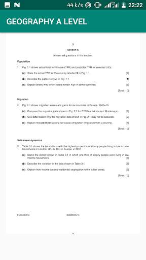 A-level Geography Pastpapers Answers screenshot 3