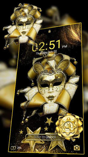 Golden Carnival Mask Theme screenshot 3