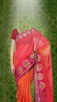 Woman Saree Photo Montage screenshot 2
