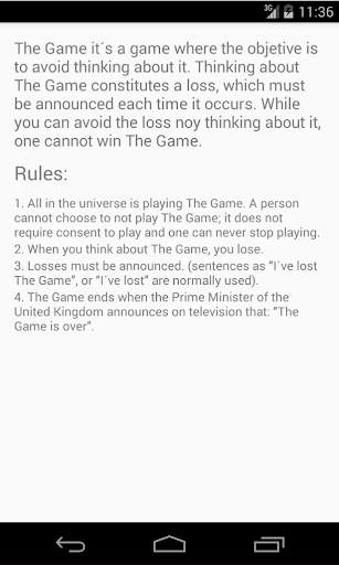 The Game (Mind game) screenshot 2