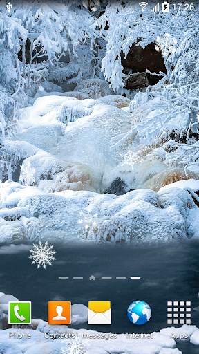 Winter Waterfalls Wallpaper screenshot 1