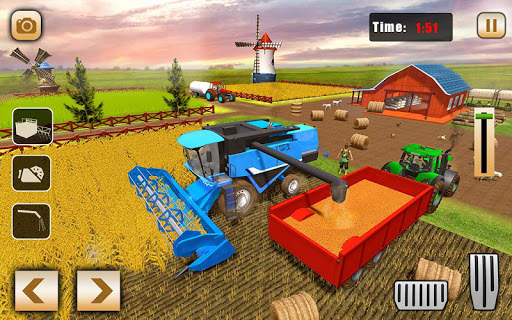 Real Tractor Drive Cargo 3D: New tractor game 2020 screenshot 6