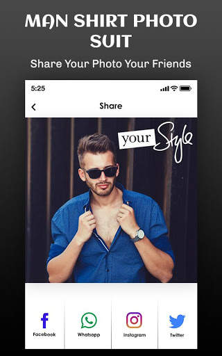 Man Blue Shirt Photo Suit Editor - Formal Shirts screenshot 6