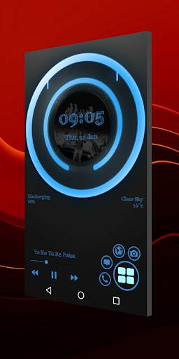 Circles (KLWP KLCK) Free preset screenshot 2