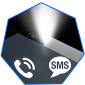 مصباح يدوي على المكالمات -SMS أيقونة