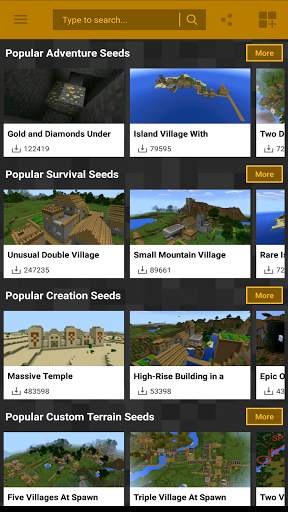 Seeds for Minecraft PE screenshot 1