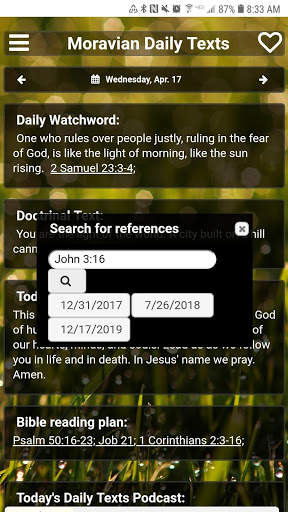 Moravian Daily Texts 2021 screenshot 3