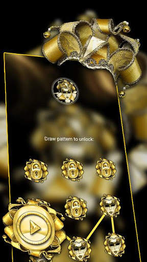 Golden Carnival Mask Theme screenshot 4
