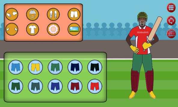 Cricket Dress Up screenshot 6
