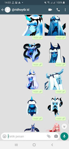 Sticker Wa Darling in the Franxx For WAStickerApps screenshot 5
