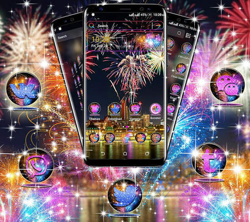 Happy New Year Launcher Theme screenshot 2