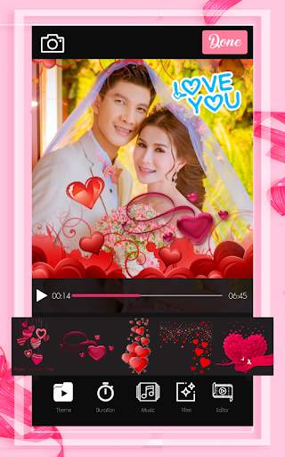 Valentine Day Video Maker  Valentine Slideshow screenshot 4
