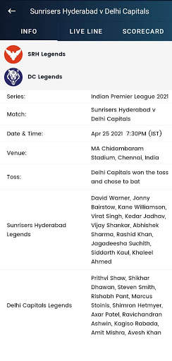 TT LiveLine : Cricket Line screenshot 2