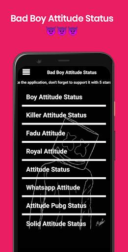 Bad Boy Attitude Status 2021 & Boy Attitude Status screenshot 1