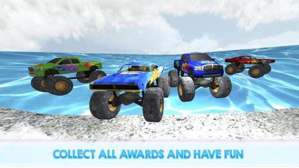 Monster Truck Water Slide Driving Simulator screenshot 4