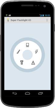 Super Flashlight LED Widget screenshot 1