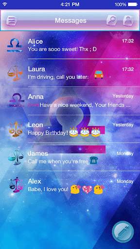 Libra Emoji Keyboard Theme screenshot 4