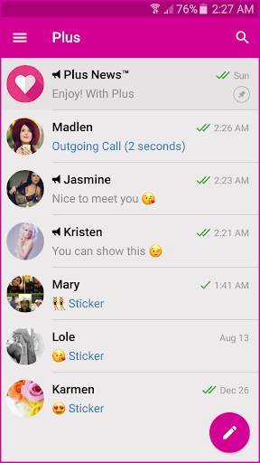 Plus Messenger screenshot 2
