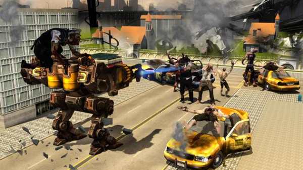 Zombie Robot War : City Rescue from Zombies screenshot 2