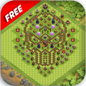 Top New war base for coc 2017 icon