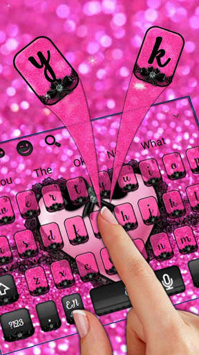 Pink Sexy Lace Keyboard screenshot 2
