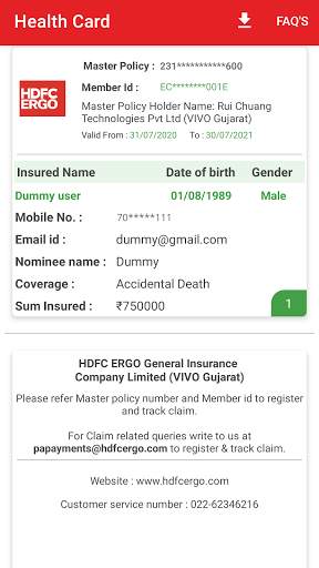 HDFC ERGO Master Policy screenshot 3