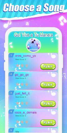 Go! Vive A Tu Manera Piano Tiles screenshot 1