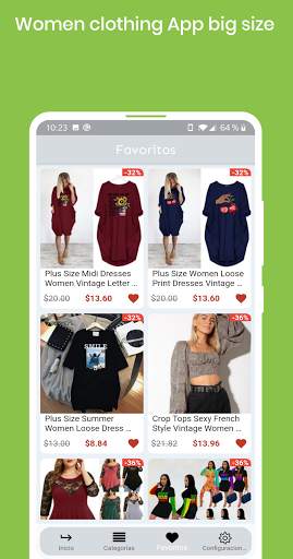 Plus size clothing, Shopping online plus size app screenshot 2