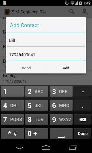 SIM Contacts screenshot 4