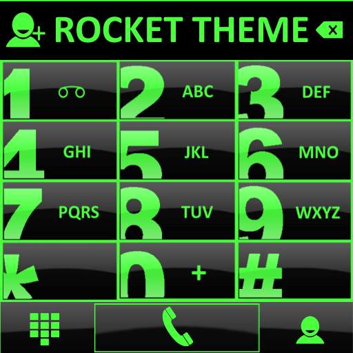 Theme Glossy Green RocketDial 1.0