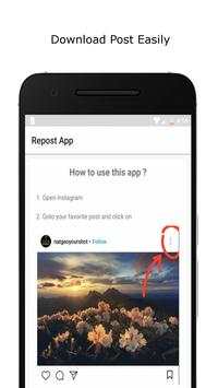Repost app for Instagram screenshot 1